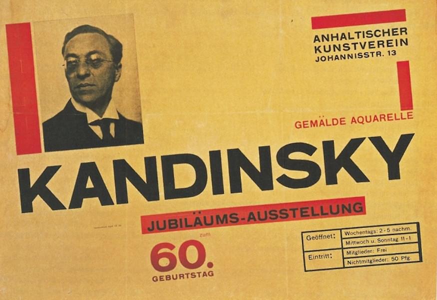 A poster for an exhibition by Kandinsky