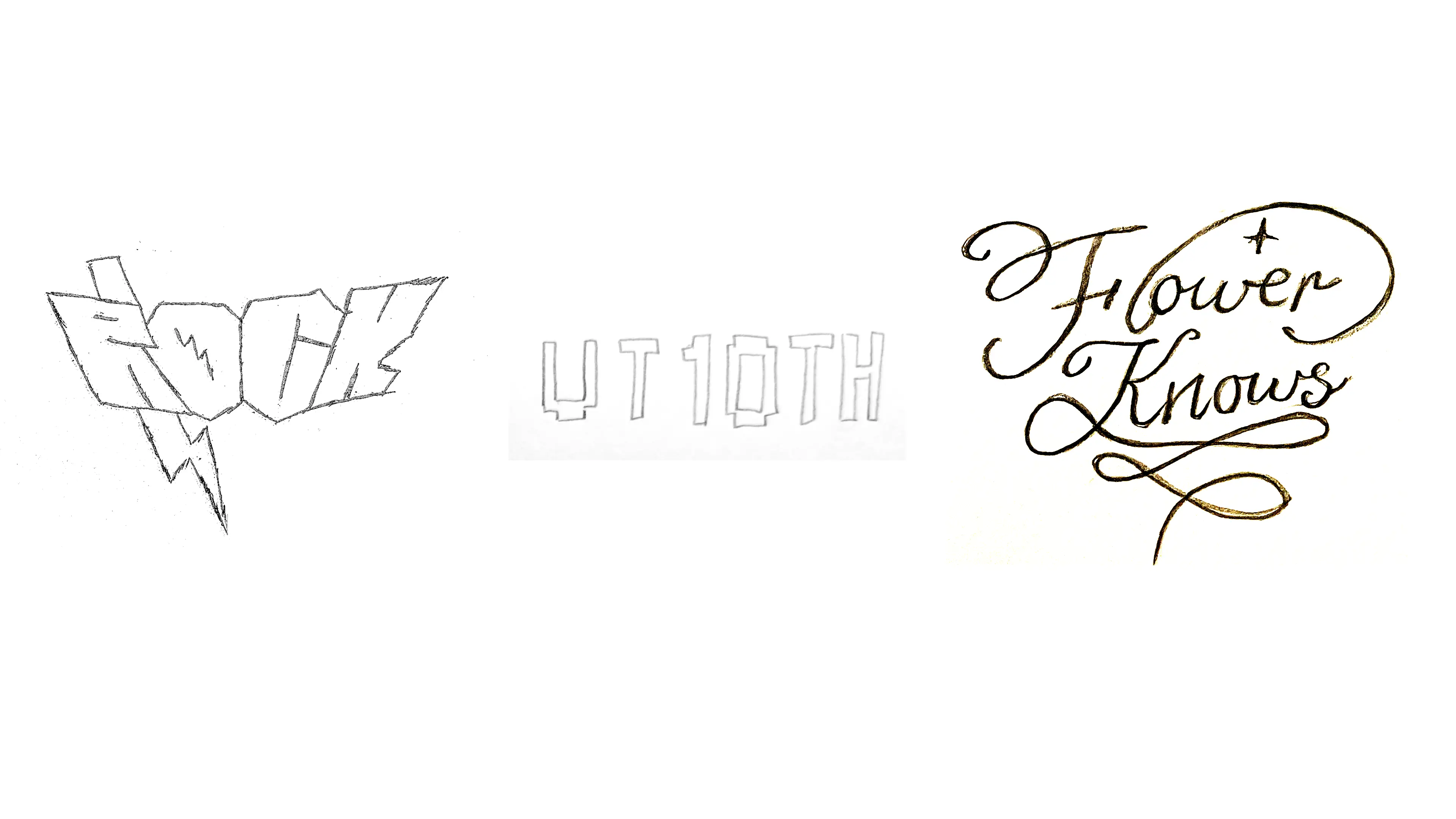 A sketch of a stylized fonts