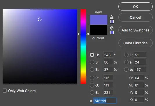 The photoshop colour picker